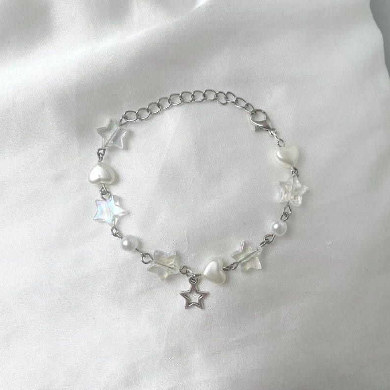 Handmade Holographic Star Themed Bracelet Stargirl - Etsy