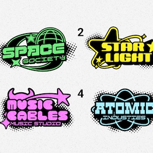 Custom Digital Y2K Logo (FAST DELIVERY)