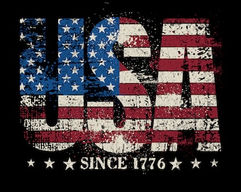 USA Since 1776 Png, Fourth Of July Png, USA PNG, America png, Patriotic Flag Png, Independence Day Png, Sublimation Designs