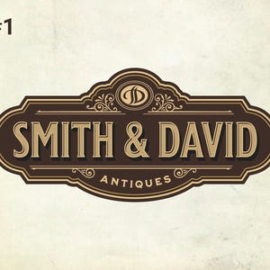Custom Logo - Logo Designer - Business Logo Design - victorian logo - Boutique Logo - Vintage or Retro Logo - Professional Logo Designer