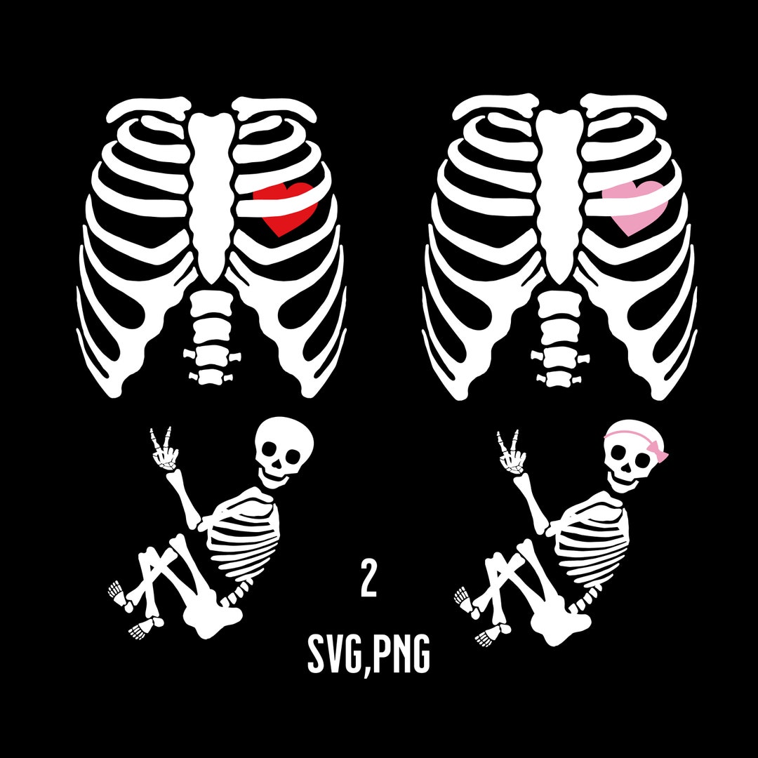 Baby Skeleton Svg, Pregnancy Skeleton Svg, Skeleton Svg, Pregnancy Svg
