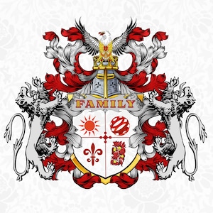 family crest coat of arms | custom logo design | family crest,A coat of arms crest heraldic medieval knight or royal family shield.