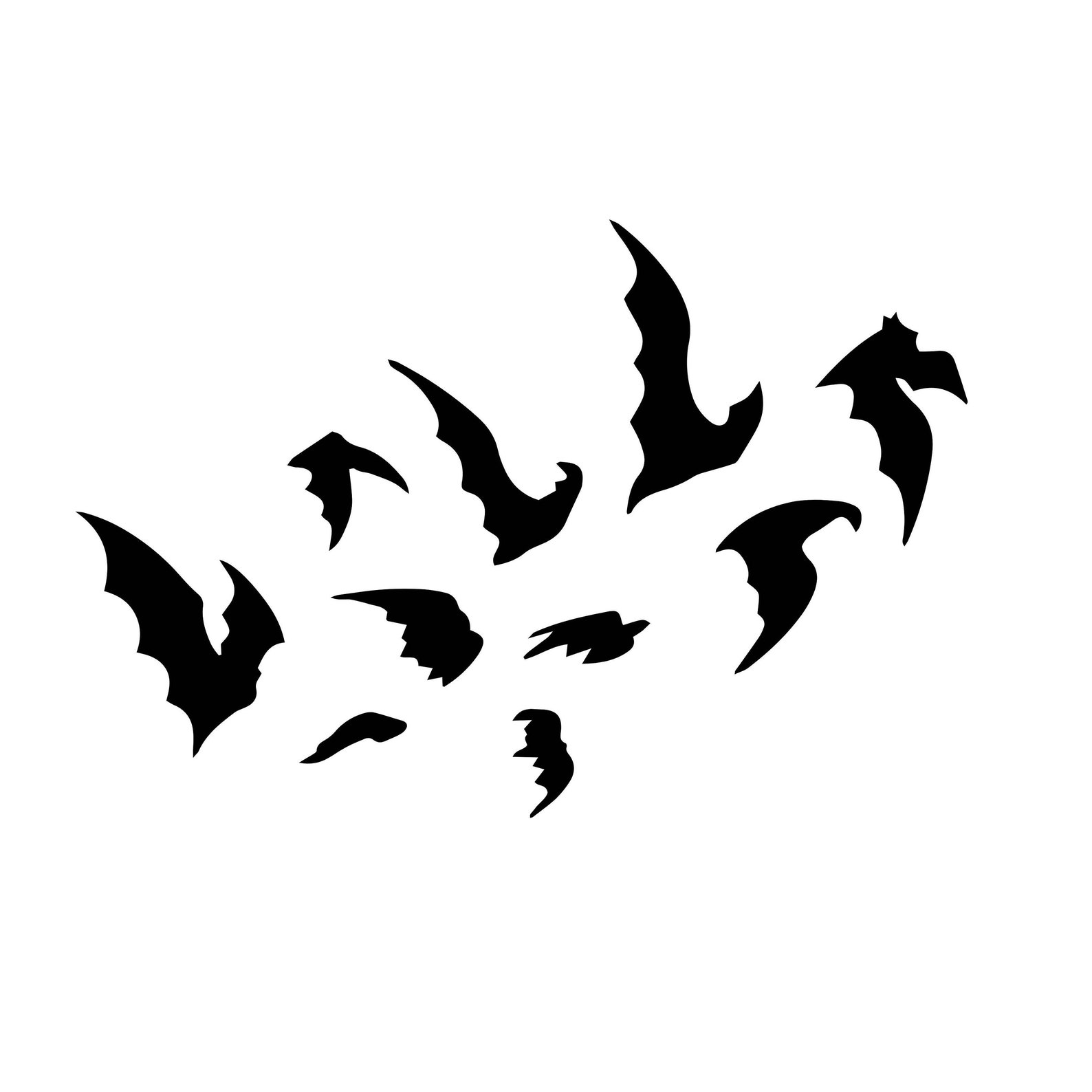 Halloween Bats SVG Spooky Bats SVG Bats Clipart Bats PNG Etsy
