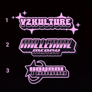 Custom Digital Y2K Logo