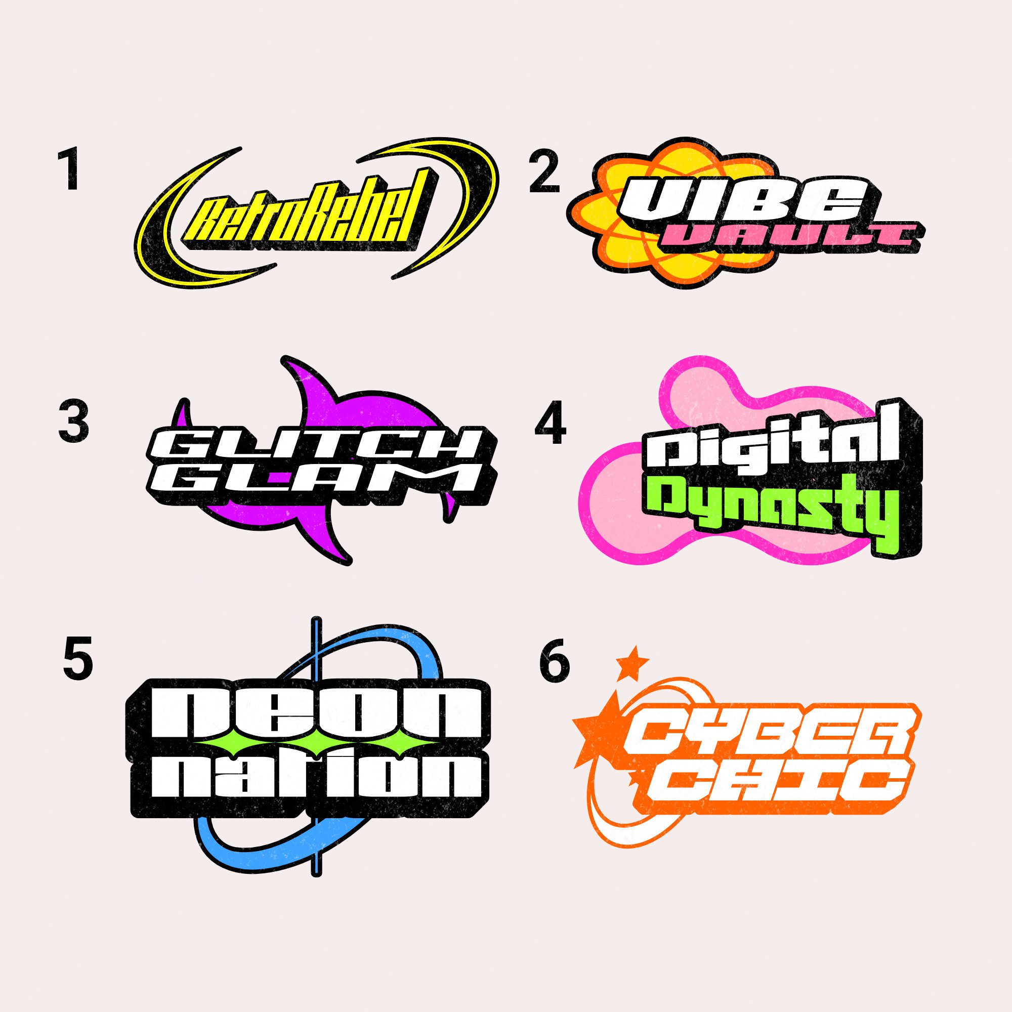 Custom Digital Y2K Logo, 2000s - Etsy Canada