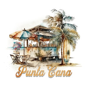 Punta Cana png, Punta Cana Vacation, 2023 png, Dominican Republic, png for sublimation, Family Tropical Trip