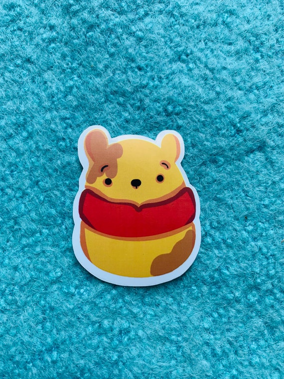 Winnie the Pooh Vinyl Sticker Cute Stickers Winnie the Pooh Etsy