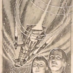 Original cover sketch for &quot;With the Lightnings&quot; art by David Mattingly, sketch 3