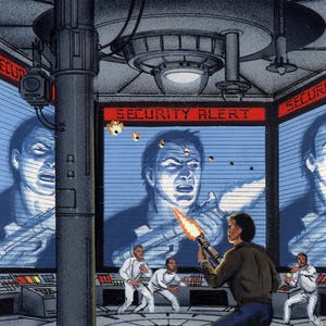 Original cover sketch for "Desperate Measures: Essence of Evil" sketch 2 by Joe Clifford Faust, art by David Mattingly