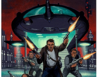 Original cover sketch for &quot;Desperate Measures: Essence Of Evil&quot; by Joe Clifford Faust, art by David Mattingly