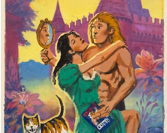 Original cover sketch for &quot;Majyk By Design&quot; by Esther Friesner, art by David Mattingly