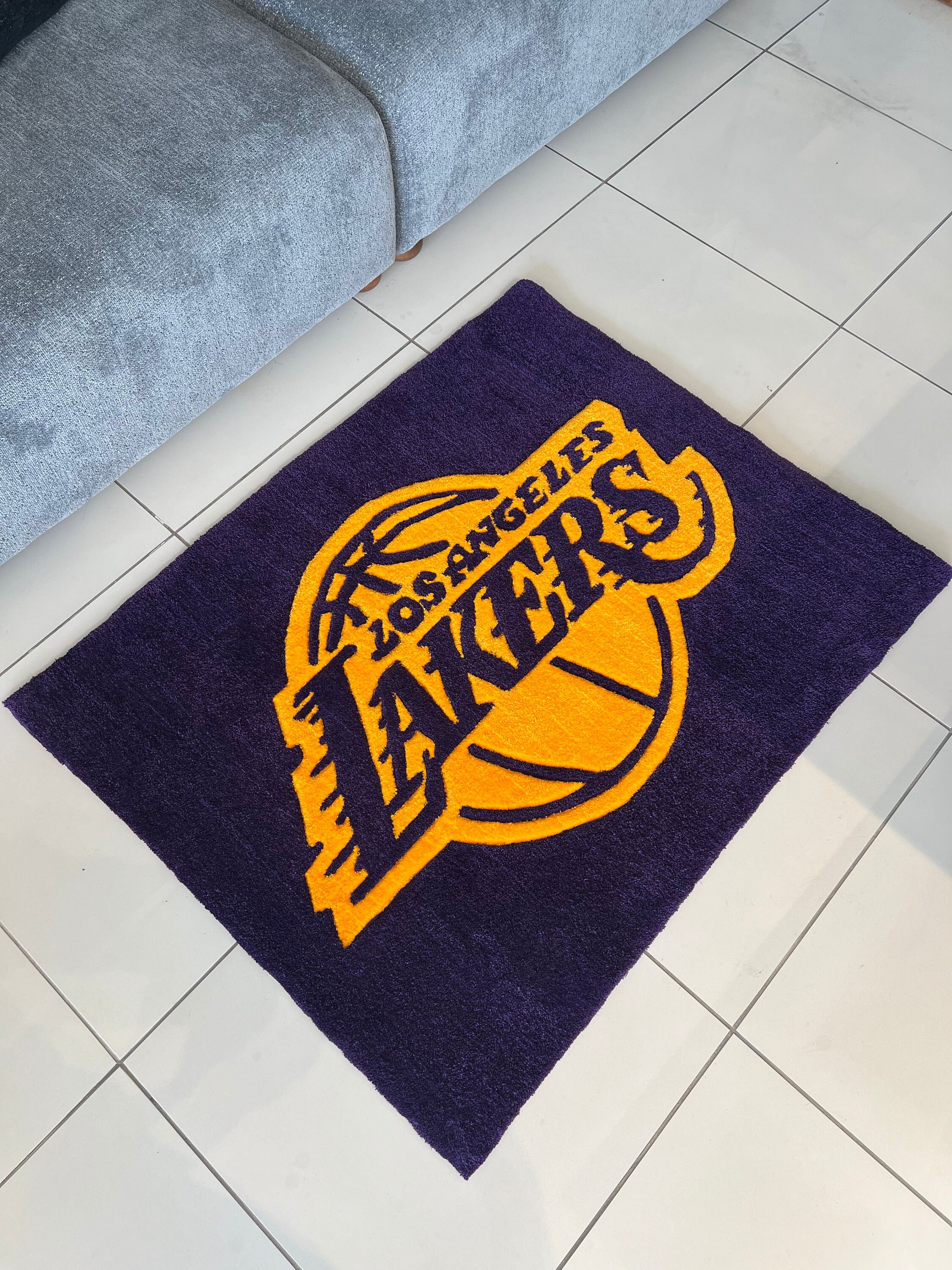 L.A. Lakers Tufted Rug / %100 Handmade - Etsy