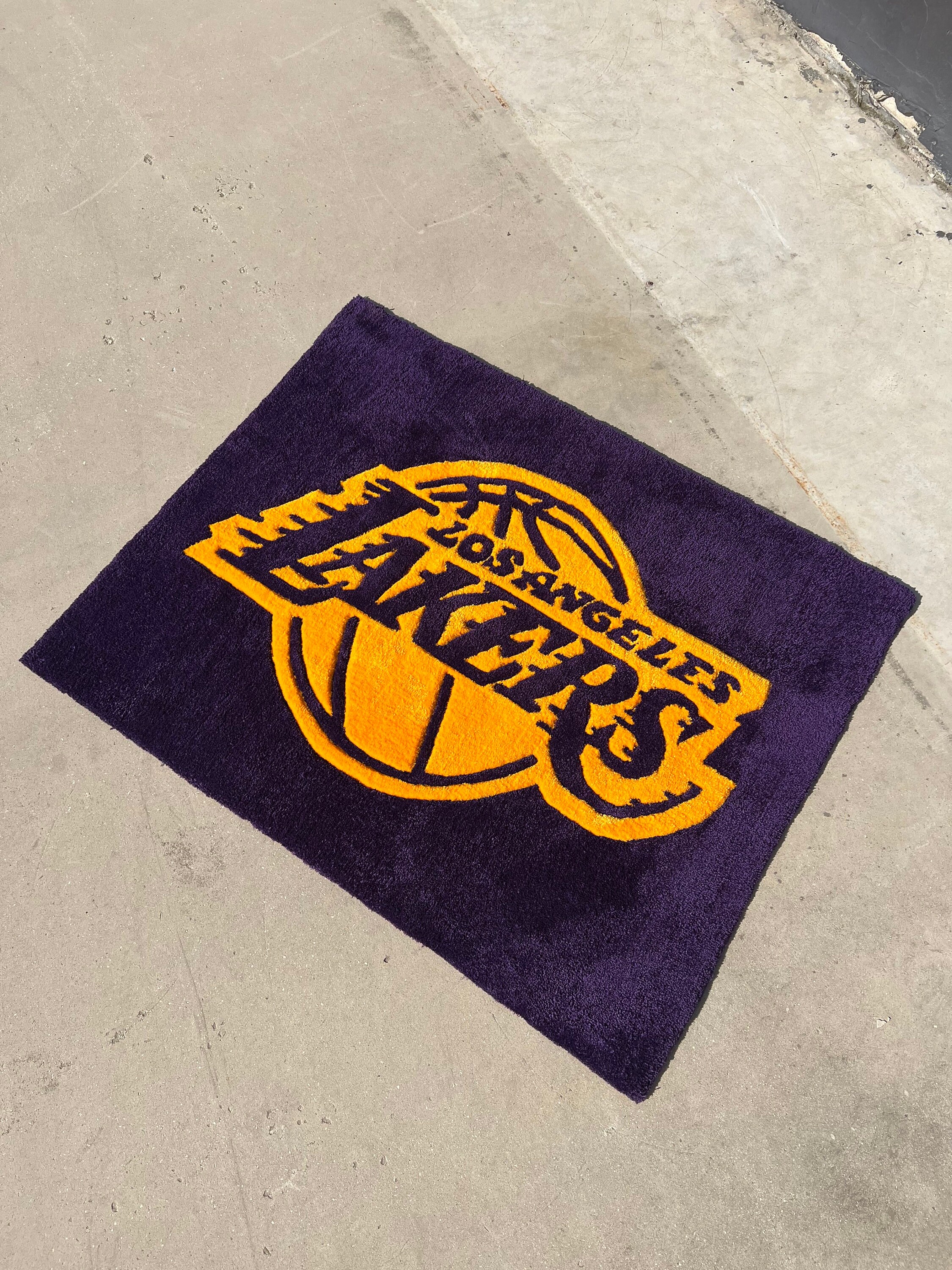 L.A. Lakers Tufted Rug / %100 Handmade - Etsy
