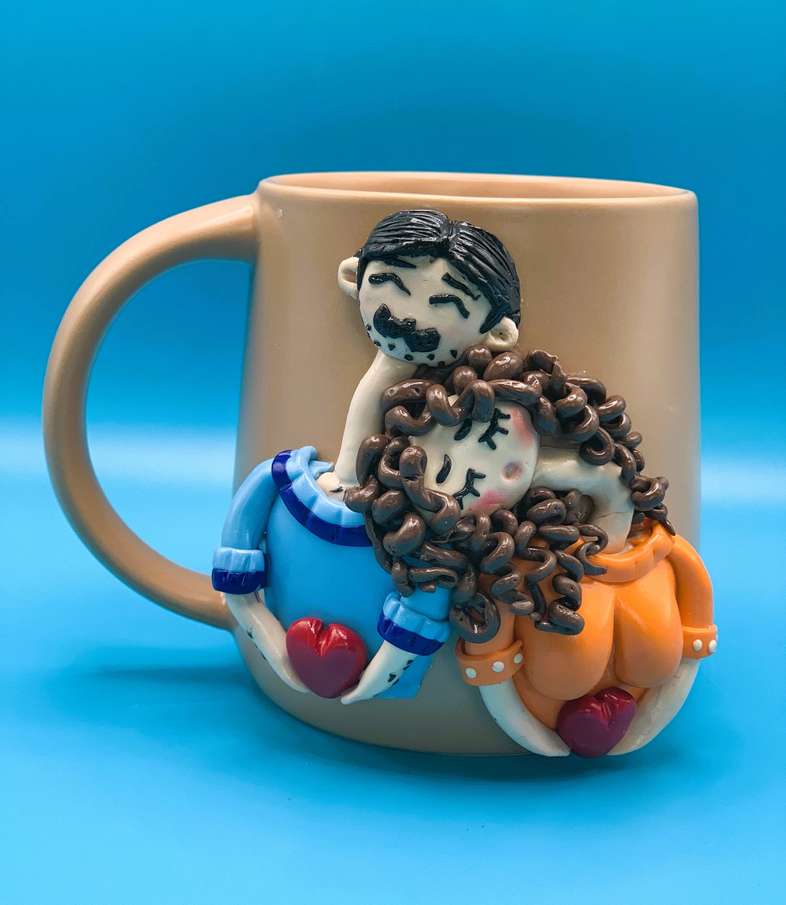 Handmade Mug, Polymer Clay 3D Mug, Decorated Mug, Gift Mug, Flower Mug, for  Her Mug, for a Couple Mug, Love Mug, Valentine's Day Mug - Etsy