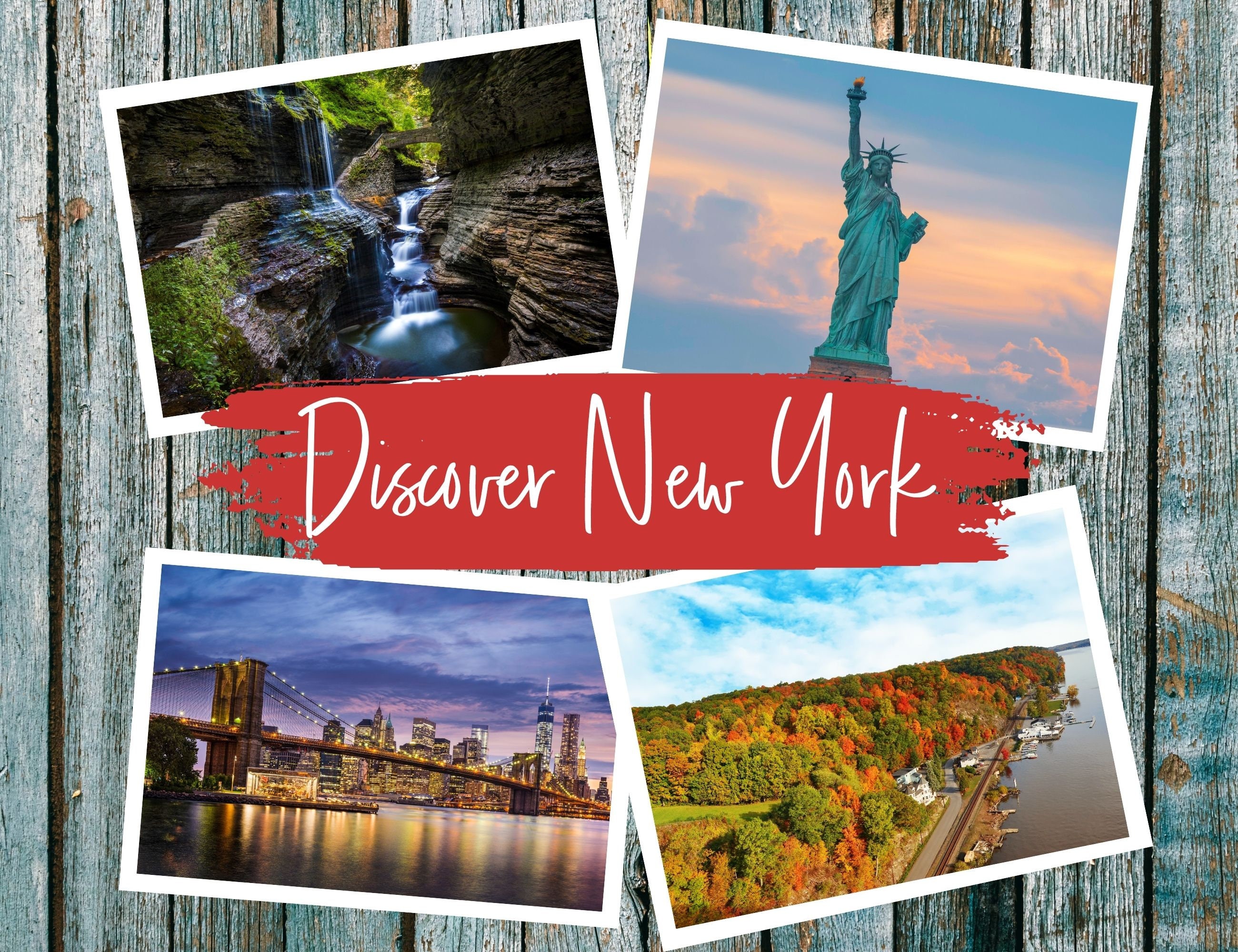 New York Bucket List Printable America's 50 States Travel Planner Checklist New York Travel