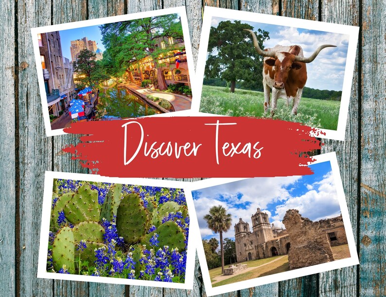 Texas Bucket List Printable America's 50 States Travel Planner Checklist Texas Travel Adventure