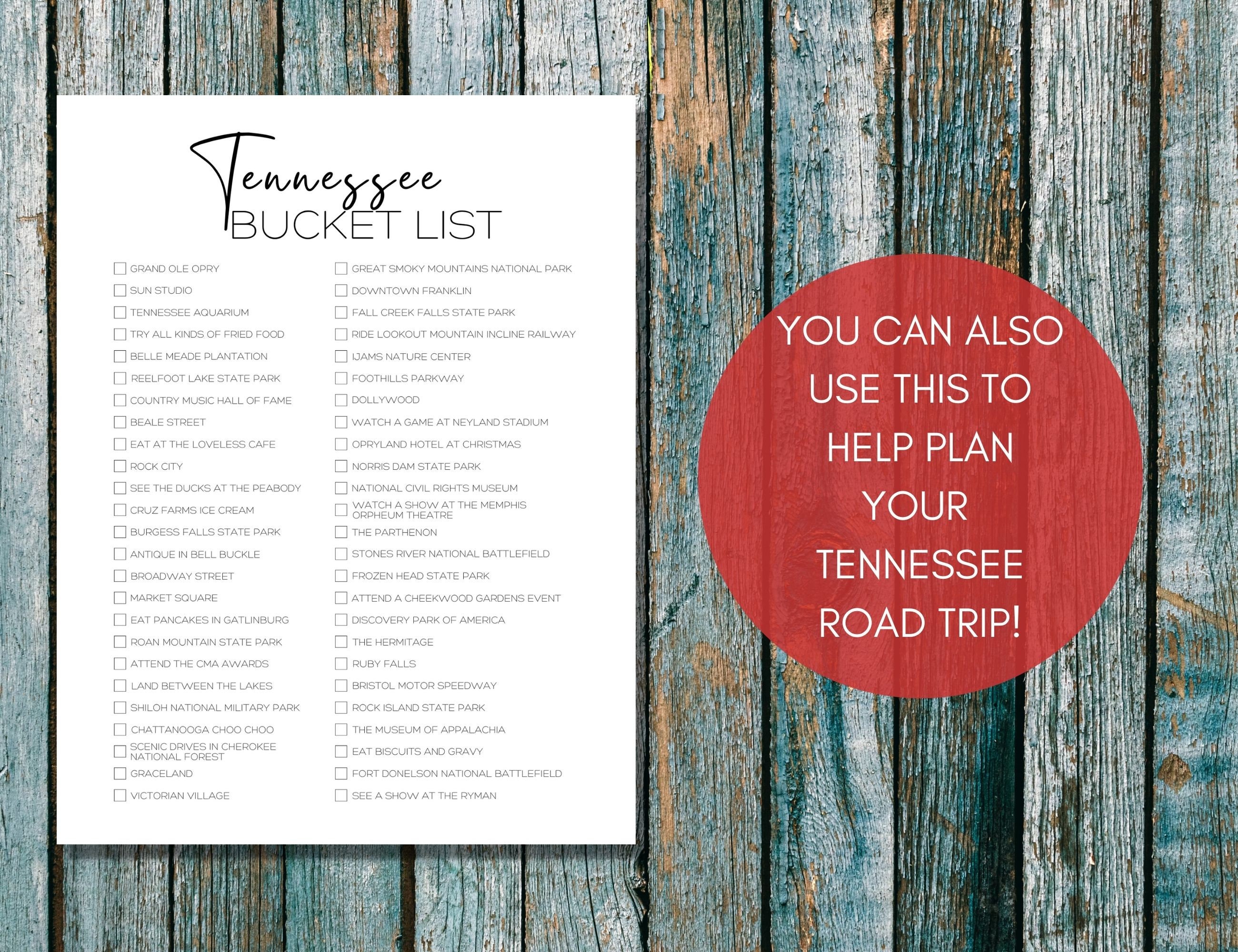 Tennessee Adventure Bucket List - 50 Scratch-Off Cards For Things To Do, Road Trips & Tourist Attractions - View #12