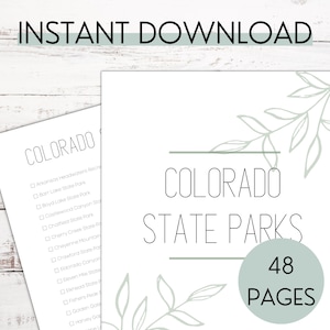 Colorado State Park Checklist - Etsy