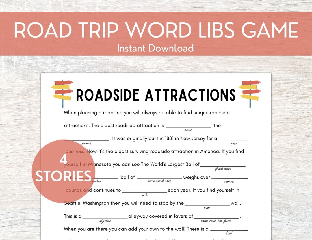 Family Road Trip Games Printable Travel Games for Friends Etsy