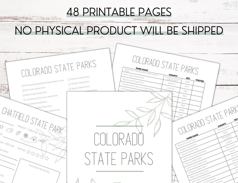 Colorado State Parks and Recreation Checklist Colorado Park Tracker