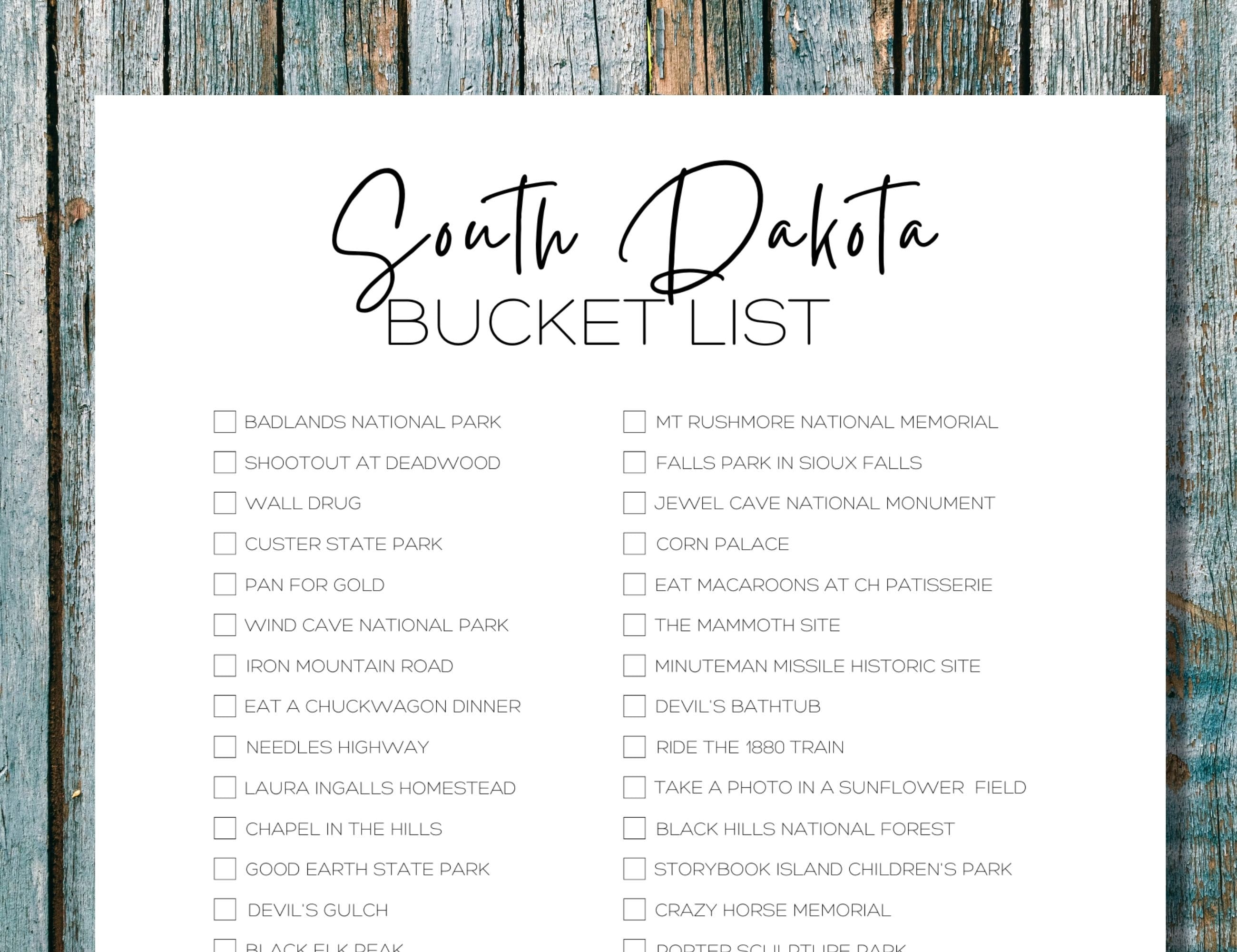 50 States Bucket List Printables Bundle United States Travel Etsy