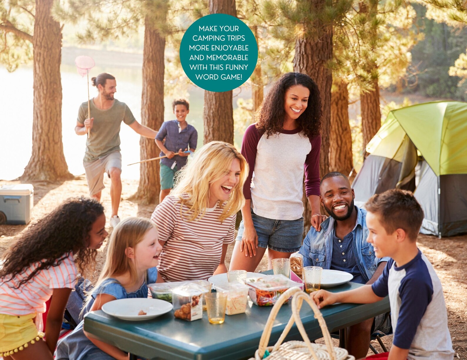Family Camping Word Game Printable | Funny Word Libs for Camping Party ...