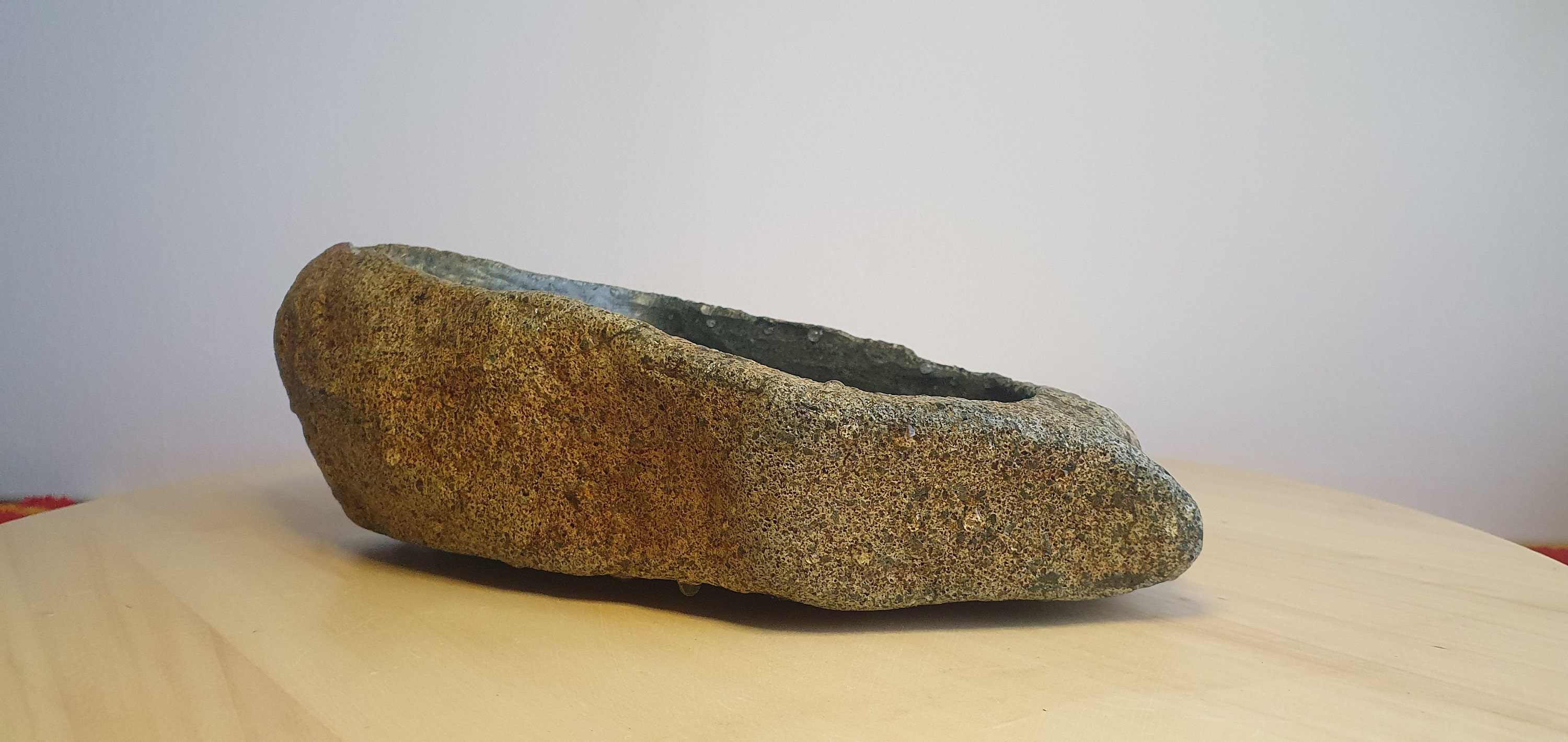 Stone Bonsai Pot Planter Suiseki Inspired Etsy