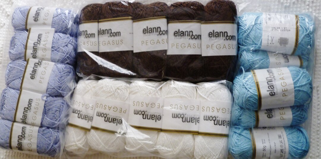 Pegasus Cotton Blend Yarn by Elann Lots of 10 X 50gm Balls Etsy