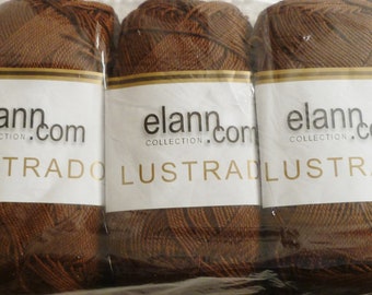 Lustrado Cotton Yarn by Elann ~  10 50g ball lots ~ Discontinued ~ New with tags