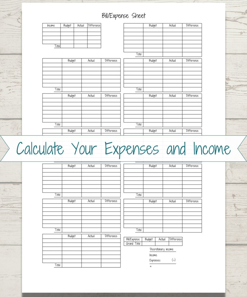 Printable Budget Template Weekly Budget Planner Biweekly - Etsy
