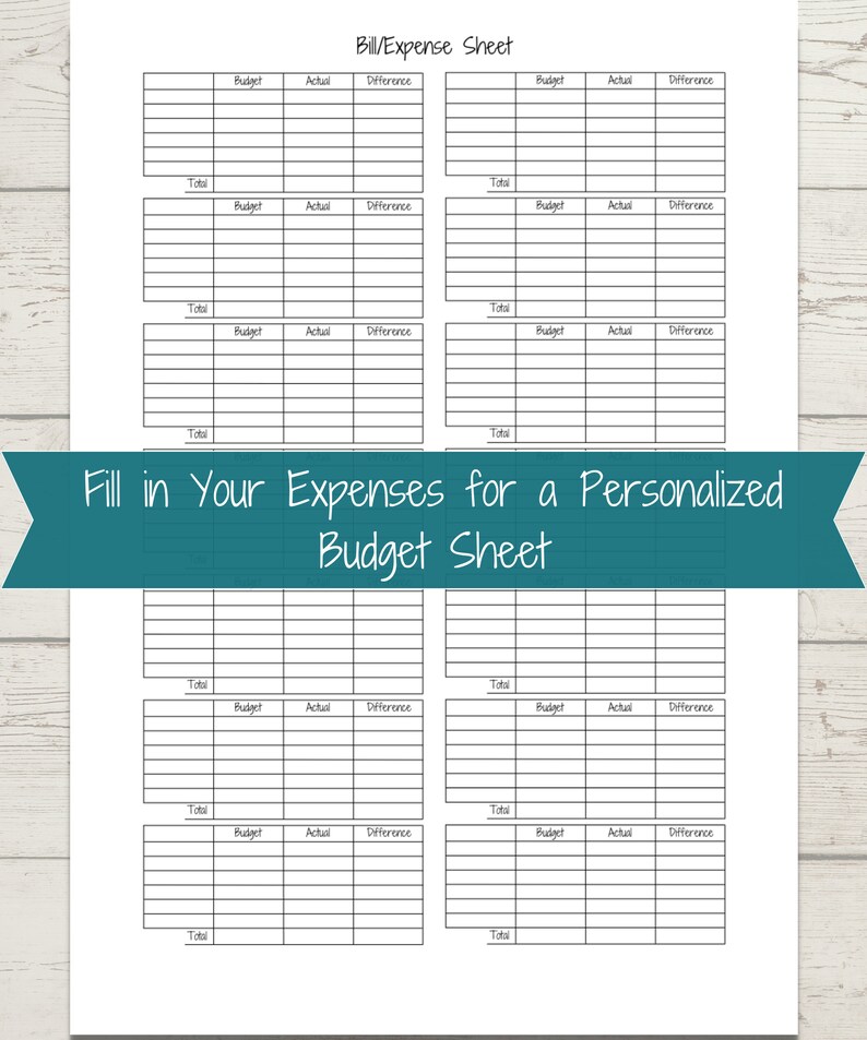 Printable Budget Template Weekly Budget Planner Biweekly - Etsy
