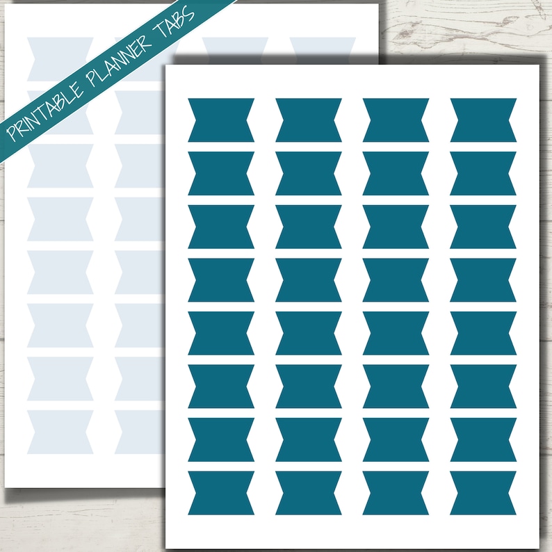 Printable Tabs Template, Planner Printable Tabs, Binder Divider Tabs ...