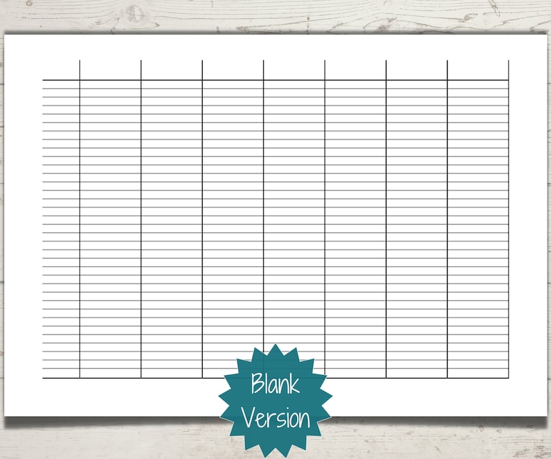 Half-hour Weekly Schedule Chart, Printable Schedule Template ...