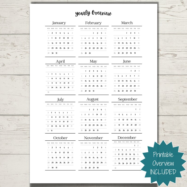 B6 Calendar Printable Month On Two Pages B6 Inserts Pocket Etsy Australia