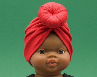 Minikane Puppenkleidung. Turban aus Baumwolle für 13-15 Zoll Puppen. Paola Reina Puppenkleidung. 33 cm Puppenkleidung.