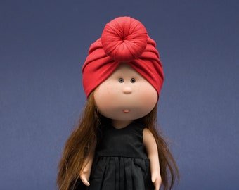 Nines d'Onil Mia doll clothes. Handmade turban for 30 cm dolls.