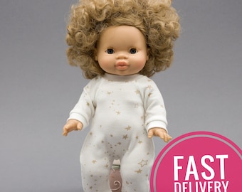 Paola Reina doll clothes. Cotton sleepwear for 13 inches dolls. Minikane doll clothes. 13 inch doll clothes.