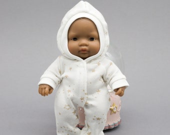 Miniland doll clothes. Pajamas for 21 cm baby doll. 8 inches doll clothes.