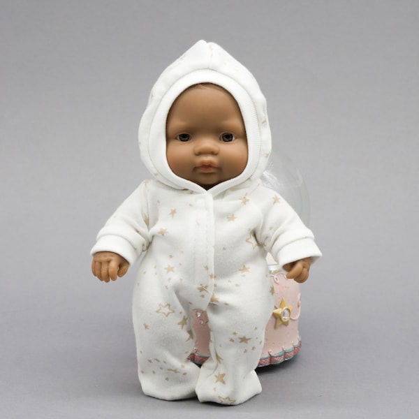 Miniland doll clothes. Pajamas for 21 cm baby doll. 8 inches doll clothes.