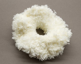 Faux Fur Crocheted Scrunchies