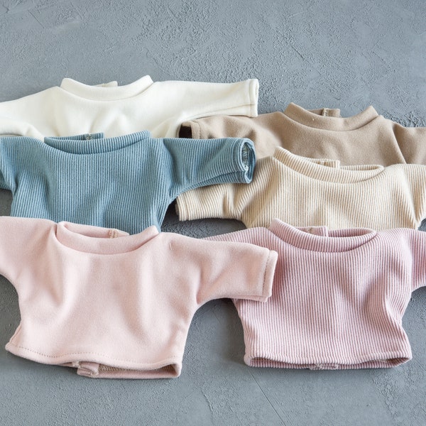 Sweatshirt, pants for 13 inches baby dolls. Minikane doll clothes. Miniland doll clothes. 15 inches doll clothes.