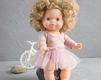 Paola Reina clothes. Bodysuit, tutu skirt for 13-15 inches dolls. Minikane clothes. Paola Reina doll clothing.