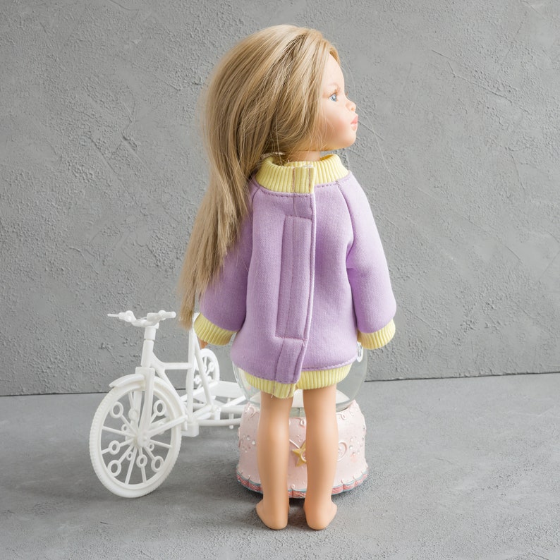 Paola Reina doll clothes. Long sweatshirt for 12 inches Las Amigas dolls. 32 cm doll clothes. image 8