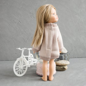 Paola Reina doll clothes. Long sweatshirt for 12 inches Las Amigas dolls. 32 cm doll clothes. image 5