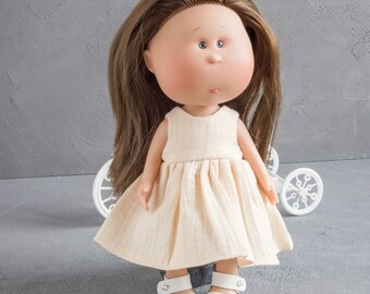 Nines d'Onil Mia doll clothes. Dress for 30 cm Nines d'Onil Mia doll.