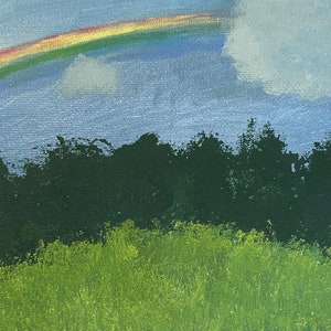Dusk Rain - Small 7x5 inch painting