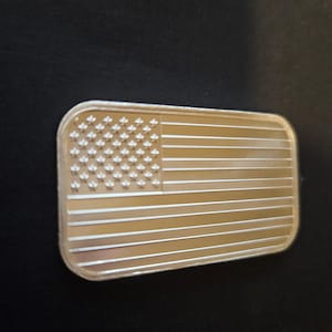 1 oz SilverTowne American Flag Silver Bar (New)