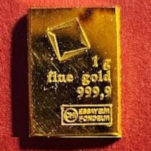 Valcambi 1 gram gouden combibar, 999,9 fijn goud