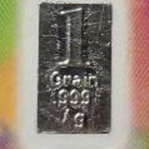 5 Each 1 Grain .999 Fine Silver Certified Fine Silver Authentic