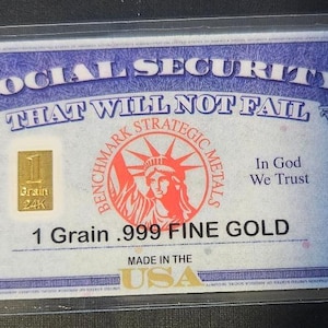 1 Each American Success  1 Grain Fine pure 24K .999 Gold